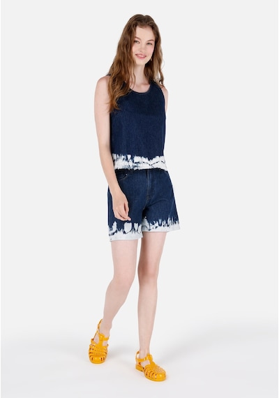 Colin's Colins Mom Fit Yüksel Bel Kadın Mavi Jean Şort Cl1069628 Q1.v1 Dn43549 Denim