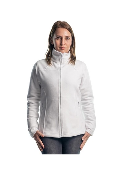 Şensel, Kadın Polar Mont, Beyaz -99E310- Cepli,Fermuarlı,Outdoor