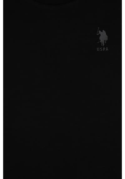 U.S. Polo Assn. Erkek Çocuk Siyah Basic Bisiklet Yaka Tişört 50306502-VR046