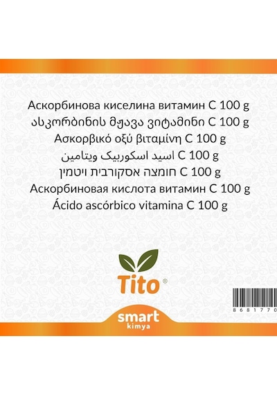 Tito Askorbik Asit C Vitamini E300 100 G