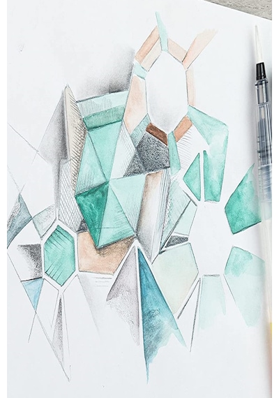 Canson Eskiz Defteri Cretacolor 6'lı Aquarell Sulandırılabilir Fırçalı Eskiz Dereceli Çizim Seti
