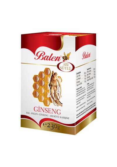 Balen Kırmızı Ginseng 230 G Bal Polen Ginsenk Arı Sütü Karışımı