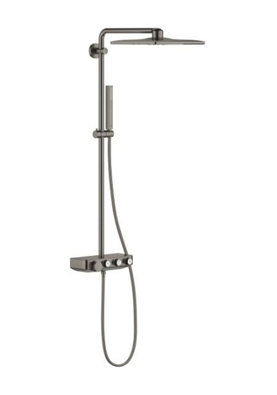 Grohe Euphoria Smartcontrol System 310 Cube Duo Duvara Monte Termostatik Bataryalı Duş Sistemi - 26508al0 Siyah