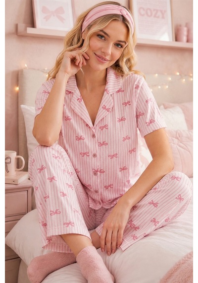 Norcia Sports Pembe Kurdele Desenli Bürümçük Kumaş Kısa Kollu Pijama Takımı 6064 Çok Renkli - 929322251 Çok Renkli - 929322251 Çok Renkli Norcia Sports Pembe Kurdele Desenli Bürümçük Kumaş Kısa Kollu Pijama Takımı 6064 Çok Renkli - 929322251 Çok Renkli - 929322251 Çok Renkli