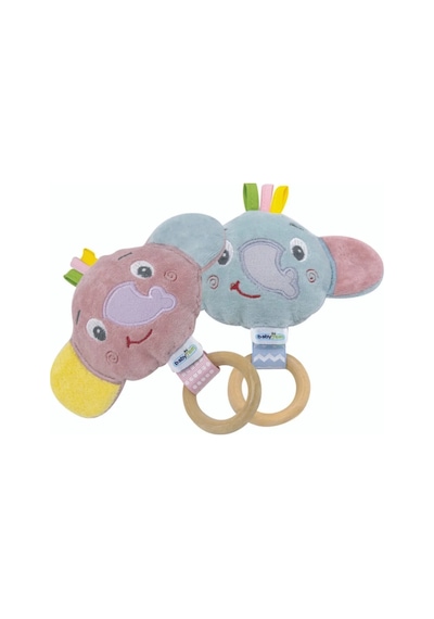Babyjem Ahşap Halkalı Sevimli Fil Dişlik Yeşil