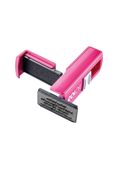 Colop Cep20 Kaşe Pembe Kasa Mavi Keçe - 14x38mm Renksiz