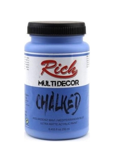 Rich Multi Decor Chalked Akrilik Boya 250Ml. 4552 Akdeniz Mavi