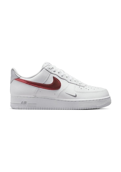 Nike Air Force 1 '07 Trainers White With Metallic Swoosh Leather Sneaker Hakiki Deri Erkek Günlük Spor Ayakkabı Beyaz Nike Air Force 1 '07 Trainers White With Metallic Swoosh Leather Sneaker Hakiki Deri Erkek Günlük Spor Ayakkabı Beyaz