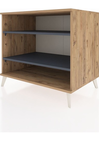 Kronos Şifonyer 2 Raflı 88x59x80 Çam-antrasit Atlas Çam