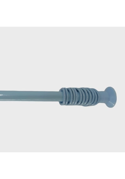 Zethome Banyo Perde Borusu 160cm-260cm Mavi Duş Perde Borusu Perde Askısı Duş Borusu Metal Mavi