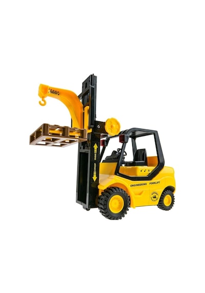 Oyuncak Sesli Işıklı Model İş Makinası Forklift 1 16