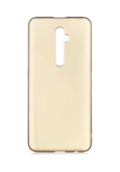 Noktaks - Oppo Reno 2z Uyumlu - Kılıf Mat Soft Esnek Premier Silikon Kapak - T10922 - Gold Gold