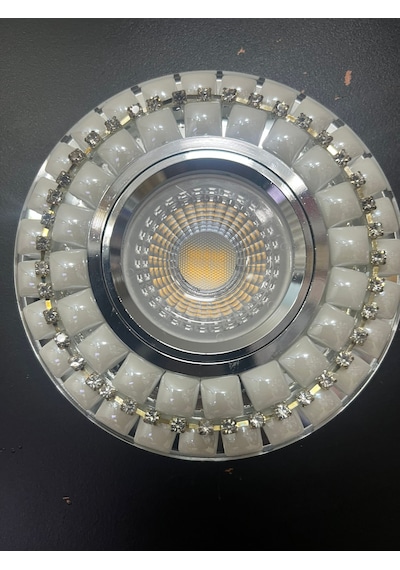Ycl Kristal Cam Spot Gu10 Duy Beyaz Işık Ampul Hediyesi