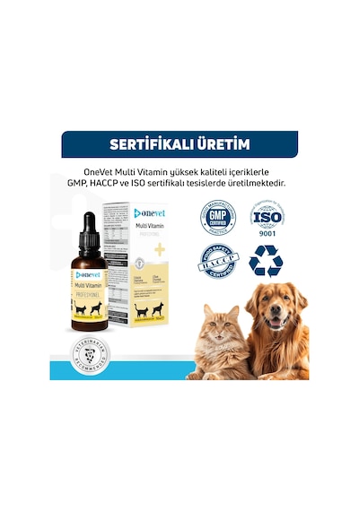 Onevet Multi Vitamin Kedi Ve Köpekler İçin Gelişim Ve Damla 50 Ml