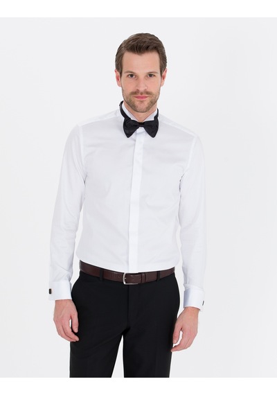 Pierre Cardin Erkek Beyaz Smokin Gömlek 50251058-vr013 Beyaz