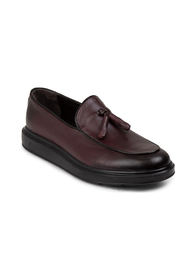 Deery Hakiki Deri Bordo Comfort Erkek Loafer - 01840mbrdp02 Bordo