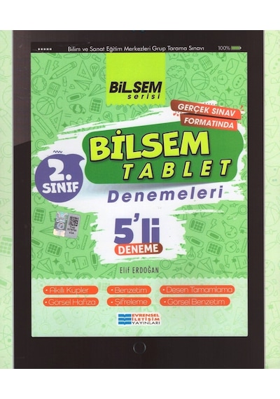 2.Sınıf Bilsem Tablet 5'li Deneme -  Evrensel İletişim Yayınları