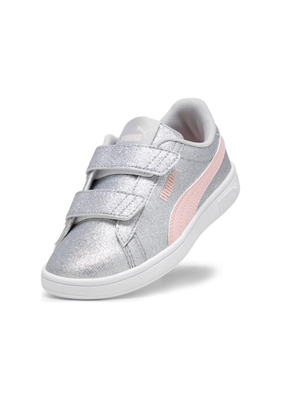 Puma Smash 3.0 Gliz Glam V Ps Çocuk Gri Sneaker