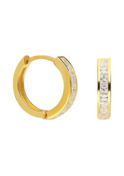 Halka Küpe 718875 Gold Gümüş