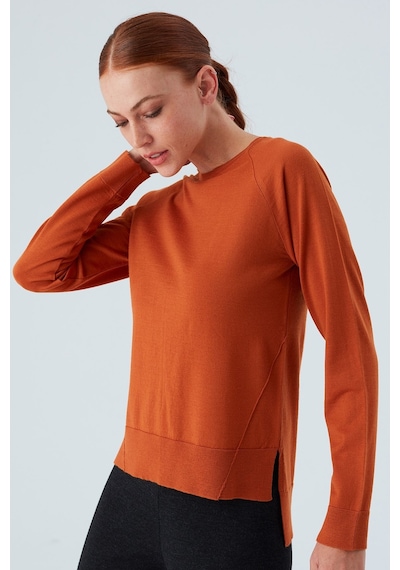 Peraluna Vanessa Pullover Merino Yünlü Yanları Yırtmaçlı Ince Kadın Triko Kazak Turuncu-turuncu Turuncu Peraluna Vanessa Pullover Merino Yünlü Yanları Yırtmaçlı Ince Kadın Triko Kazak Turuncu-turuncu Turuncu