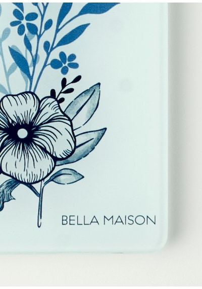 Bella Maison Bleu Blanc Cam Kesme Tahtası Mavi 35x25 Cm Mavi