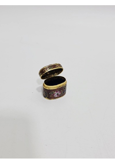 Antika Cloisonne Minyatür Kutu 2,9x2cm 115