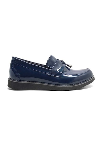 Lacivert Rugan Loafer Genç Okul Ayakkabısı