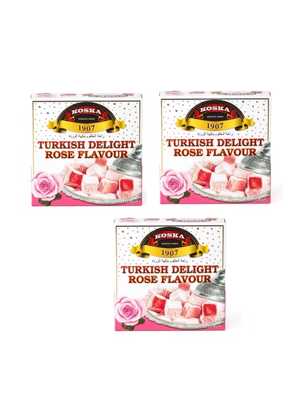 Koska Güllü Lokum 200 Gr X 3 Adet
