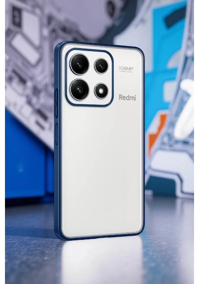 Newface Xiaomi Poco X6 Pro Kılıf Razer Lensli Silikon - Açık Mavi