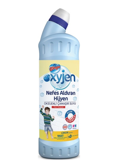 Bingo Oksijen Çamaşır Suyu Limon Kokulu 750 Ml 3 Adet