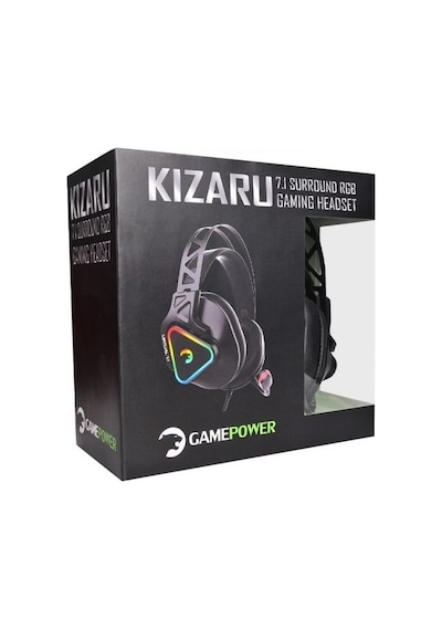 Gamepower Kizaru RGB 7.1 Surround Kulak Üstü Oyuncu Kulaklığı