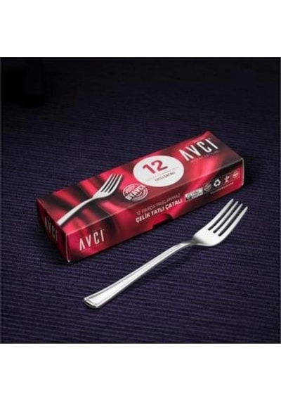 Avcı Avc116 Narin Tatlı Çatal 12 Li Gümüş