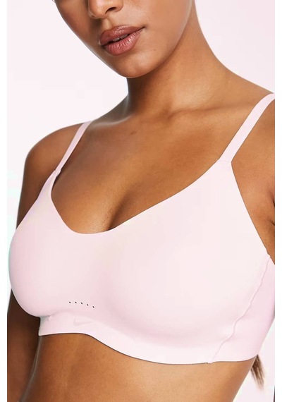 Nike Training Dri Fit Alate Minimalist Light Support Padded Bra Light Pink Kadın Lazer Kesim Bra Açık Pembe Açık Pembe