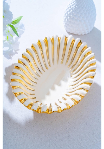 Acar Alba Dekoratif Oval Sunum Tabak - 32 Cm