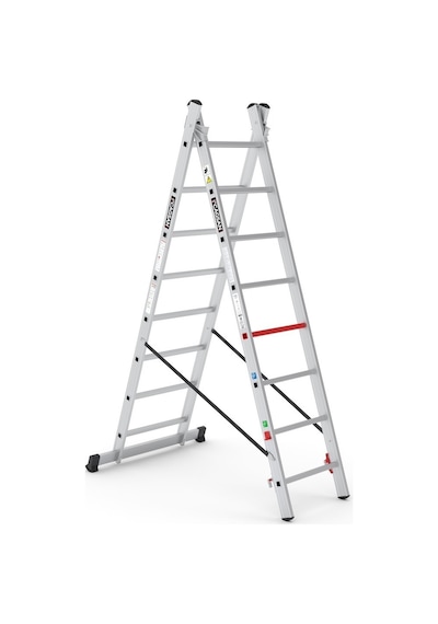 Çağsan PL003 2x8 Basamaklı Polysafe Çok Amaçlı İskele Merdiven