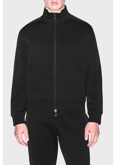 Armani Exchange Pamuk Karışımlı Dik Yaka Fermuarlı Sweat Erkek Sweat Xm003144 Af13047 Uc001 Siyah