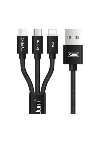 Earldom EC-IMC015 1.2 M 3 in1 USB Micro Hızlı Şarj Kablosu