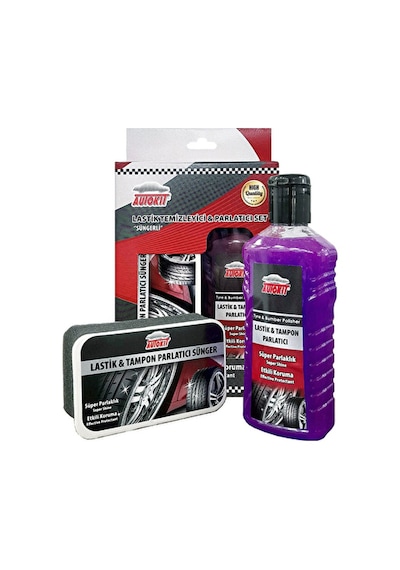 3 Adet Autokit Lastik Tampon Parlatıcı Süngerli Set Fa2-1287