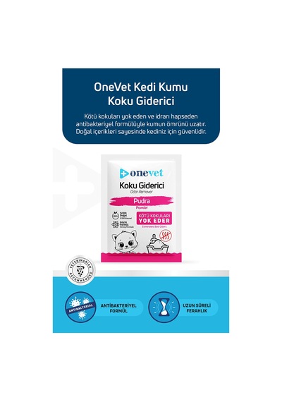 Onevet Kedi Kumu Koku Giderici Pudralı 15 Adet 25 Gr