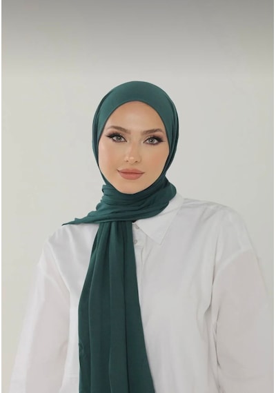 Gesshop Kadın Penya Şal Zümrüt Yeşili