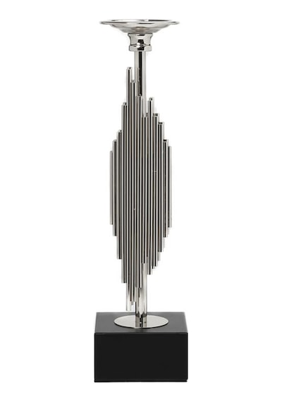 Vitale Silver Dekoratif Şamdan 10 10 39 Cm Çok Renkli