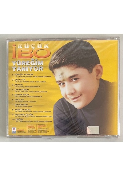 Küçük İbo Yüreğim Yanıyor Cd Jelatininde Sıfır Cd