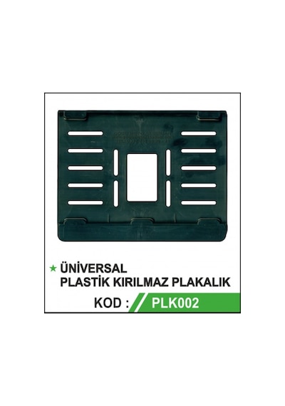 Motosiklet Için Plastik Kırılmaz Pleksi Plakalık N11.4742