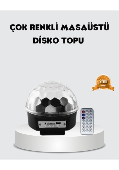 Rgb Led Disko Topu Projektör - Ev Partileri, Doğum Günleri Ve Eğlence İçin Işık Şovu