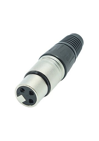 Canon 3 Pin Metal Dişi Jack Fiş