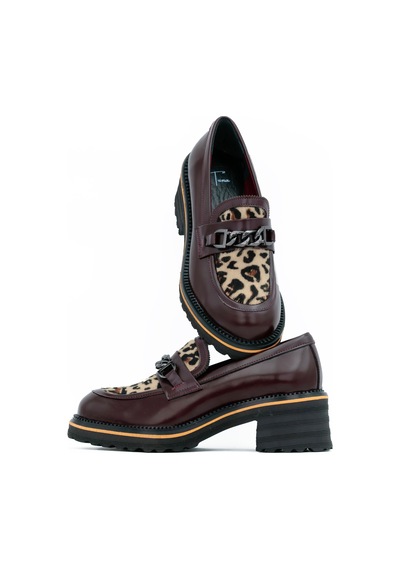 Tuna Hakiki Deri Eva Taban Loafer Kadın Ayakkabı - Z263244 Bordo