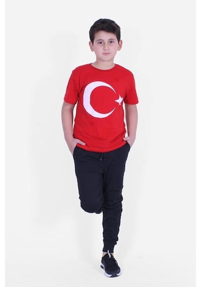 Fyk Kids Atatürk Baskılı Imzalı Unisexs Takım Kırmızı