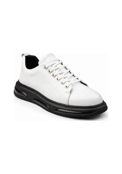 Bambi Beyaz Hakiki Deri Erkek Sneaker E01080257903