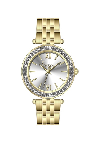 Fl.1.10495-3 Freelook Kol Saati 34 Mm / Gold Gri