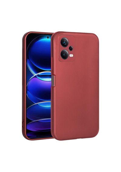 Zore Redmi Note 12 5g Kılıf Ogaa Premier Silikon Kapak - Mürdüm
